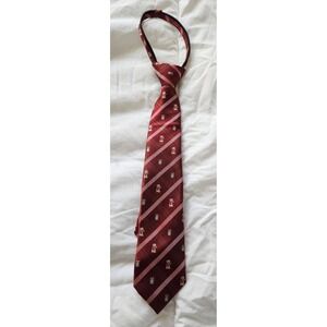 Crown & Ivy Kids Christmas Tie Holiday Bear‎ Gift Present Burgundy Easy to Use